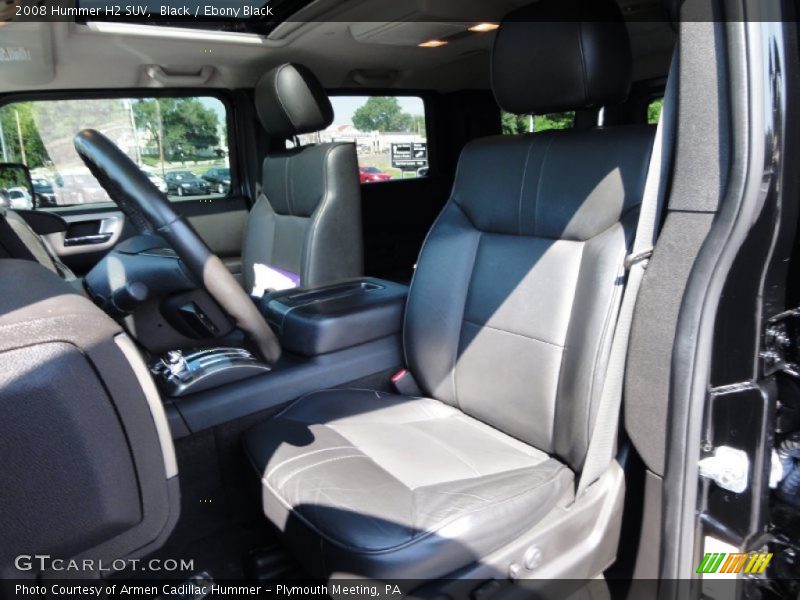  2008 H2 SUV Ebony Black Interior