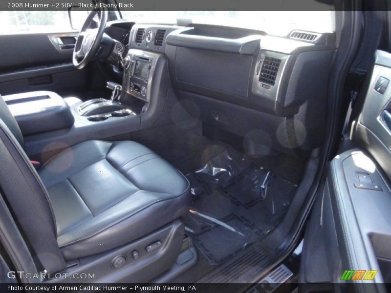  2008 H2 SUV Ebony Black Interior