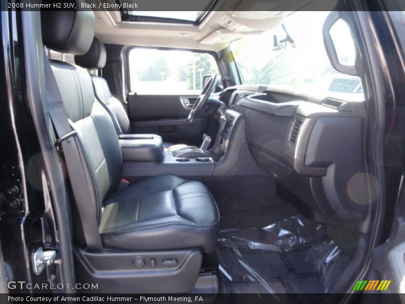  2008 H2 SUV Ebony Black Interior