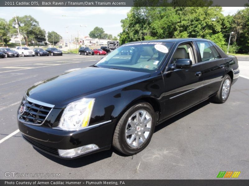 Black Raven / Titanium/Dark Titanium Accents 2011 Cadillac DTS