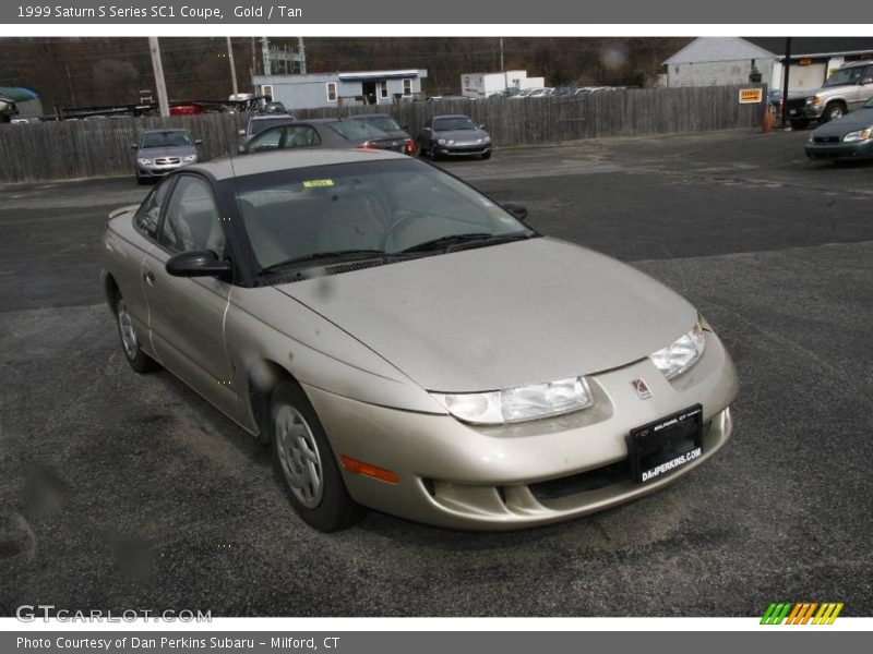 Gold / Tan 1999 Saturn S Series SC1 Coupe