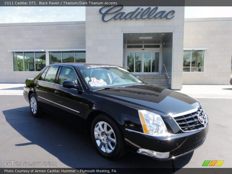 Black Raven / Titanium/Dark Titanium Accents 2011 Cadillac DTS