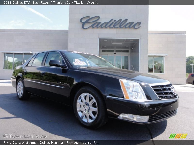 Black Raven / Titanium/Dark Titanium Accents 2011 Cadillac DTS