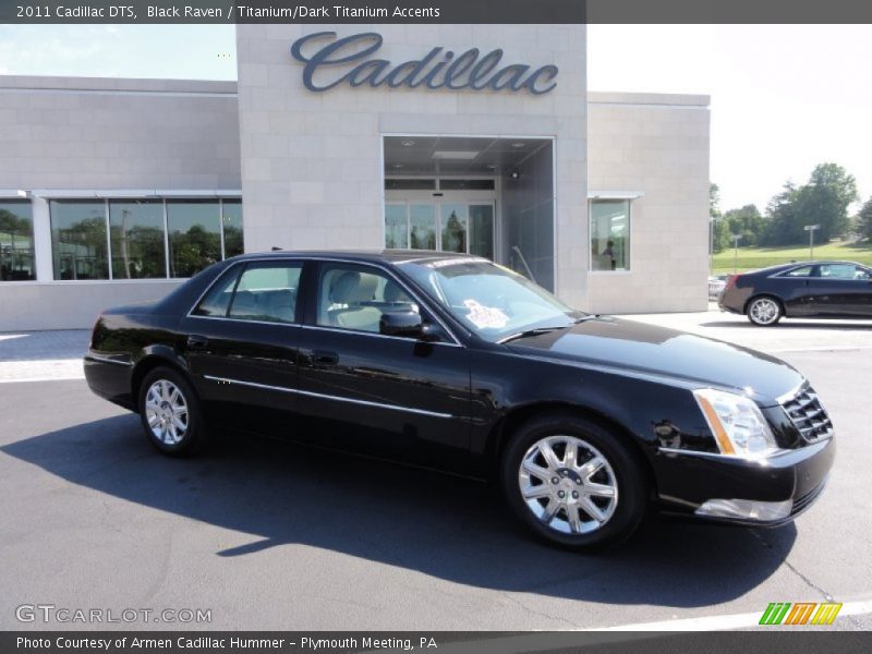 Black Raven / Titanium/Dark Titanium Accents 2011 Cadillac DTS