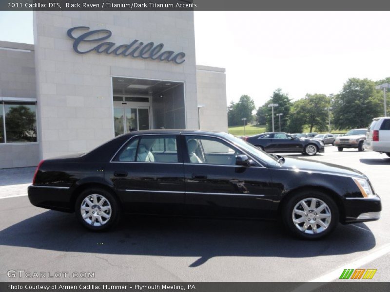 Black Raven / Titanium/Dark Titanium Accents 2011 Cadillac DTS