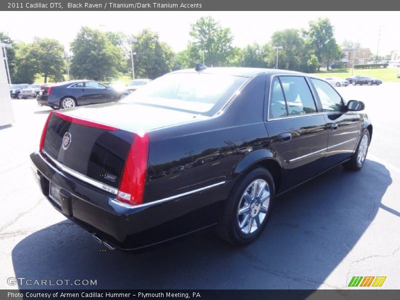 Black Raven / Titanium/Dark Titanium Accents 2011 Cadillac DTS