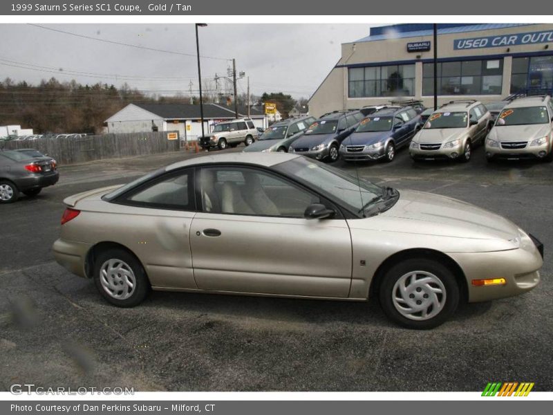 Gold / Tan 1999 Saturn S Series SC1 Coupe