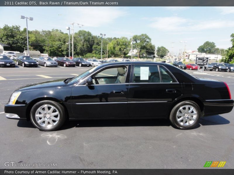 Black Raven / Titanium/Dark Titanium Accents 2011 Cadillac DTS