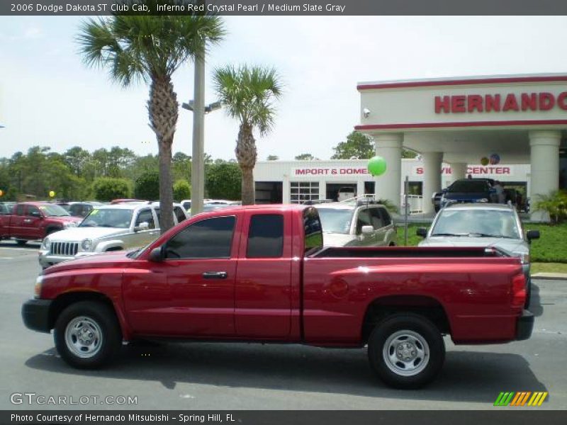 Inferno Red Crystal Pearl / Medium Slate Gray 2006 Dodge Dakota ST Club Cab