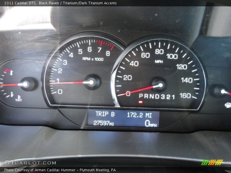 Black Raven / Titanium/Dark Titanium Accents 2011 Cadillac DTS
