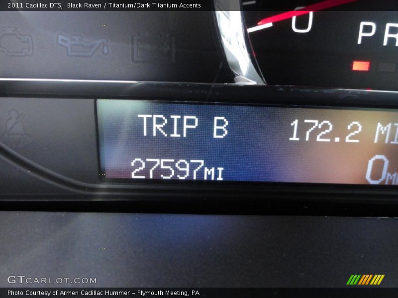 Black Raven / Titanium/Dark Titanium Accents 2011 Cadillac DTS