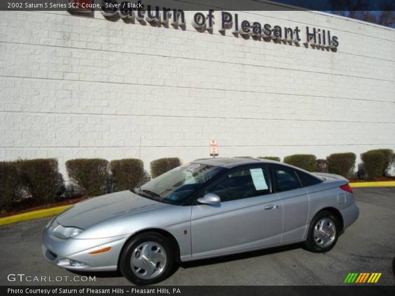 Silver / Black 2002 Saturn S Series SC2 Coupe