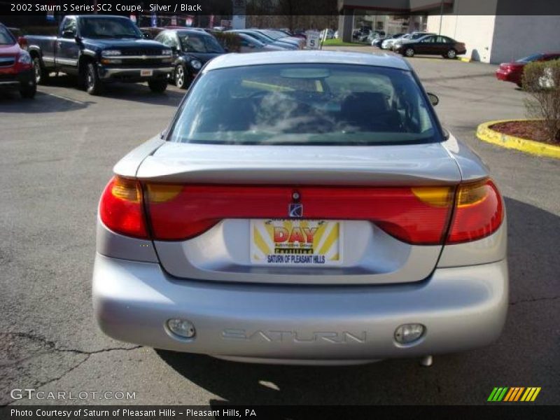 Silver / Black 2002 Saturn S Series SC2 Coupe