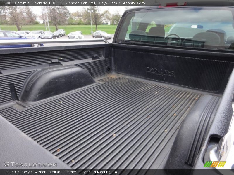 Onyx Black / Graphite Gray 2002 Chevrolet Silverado 1500 LS Extended Cab 4x4