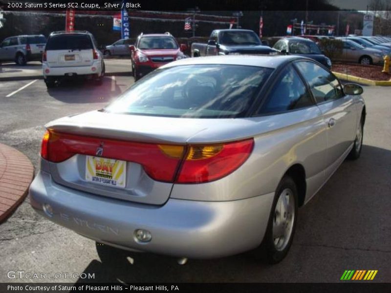 Silver / Black 2002 Saturn S Series SC2 Coupe