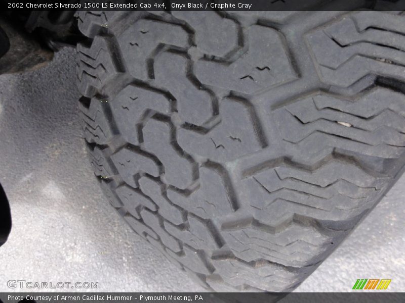 Onyx Black / Graphite Gray 2002 Chevrolet Silverado 1500 LS Extended Cab 4x4
