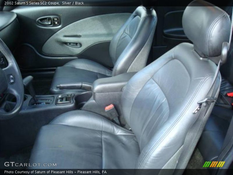 Silver / Black 2002 Saturn S Series SC2 Coupe