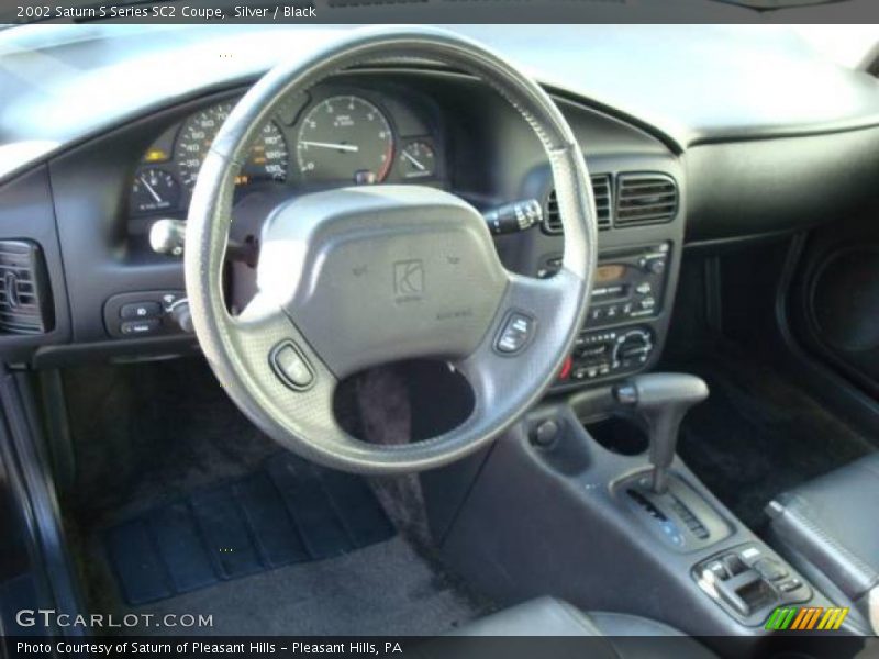 Silver / Black 2002 Saturn S Series SC2 Coupe