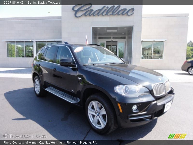 Jet Black / Tobacco 2007 BMW X5 4.8i
