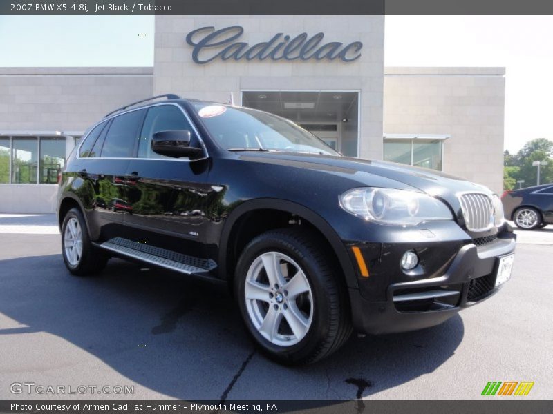 Jet Black / Tobacco 2007 BMW X5 4.8i