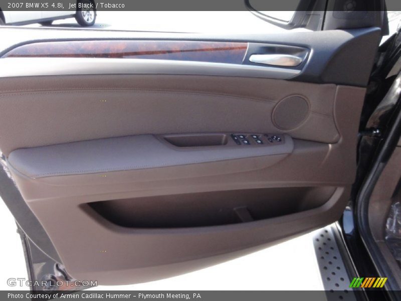 Jet Black / Tobacco 2007 BMW X5 4.8i