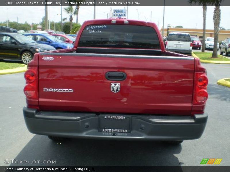 Inferno Red Crystal Pearl / Medium Slate Gray 2006 Dodge Dakota ST Club Cab
