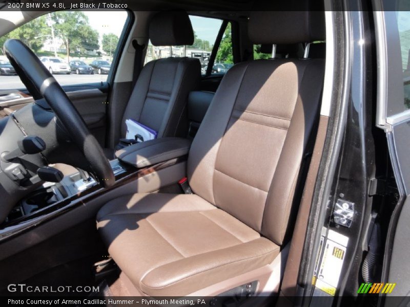 Jet Black / Tobacco 2007 BMW X5 4.8i