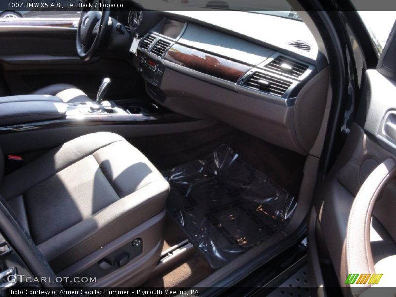 Jet Black / Tobacco 2007 BMW X5 4.8i