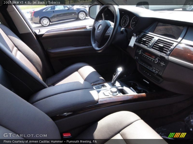 Jet Black / Tobacco 2007 BMW X5 4.8i