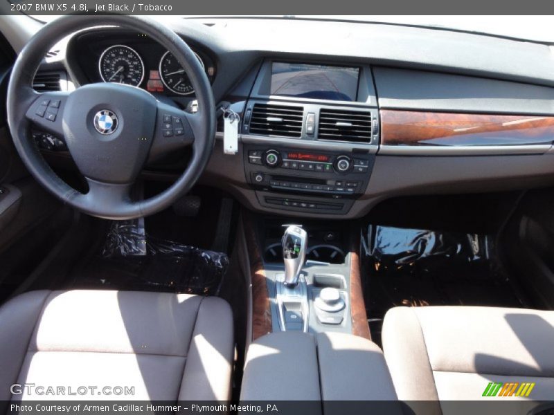 Jet Black / Tobacco 2007 BMW X5 4.8i