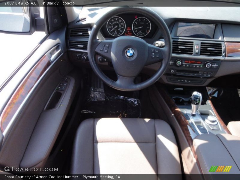 Jet Black / Tobacco 2007 BMW X5 4.8i