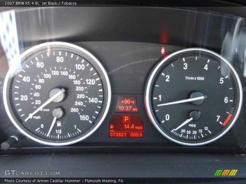 Jet Black / Tobacco 2007 BMW X5 4.8i