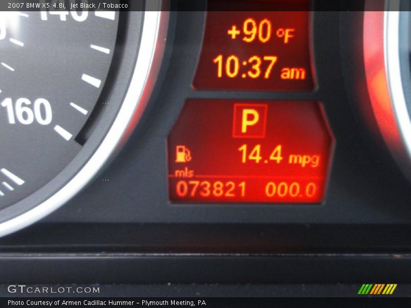 Jet Black / Tobacco 2007 BMW X5 4.8i