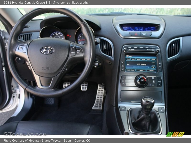 Silverstone / Black Leather 2011 Hyundai Genesis Coupe 3.8
