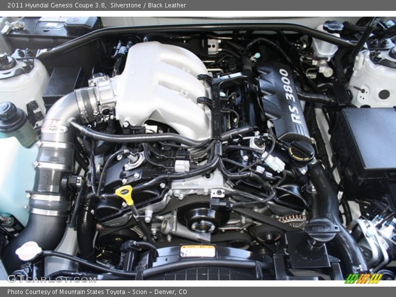 Silverstone / Black Leather 2011 Hyundai Genesis Coupe 3.8
