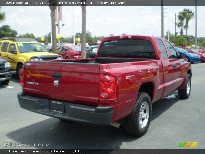 Inferno Red Crystal Pearl / Medium Slate Gray 2006 Dodge Dakota ST Club Cab