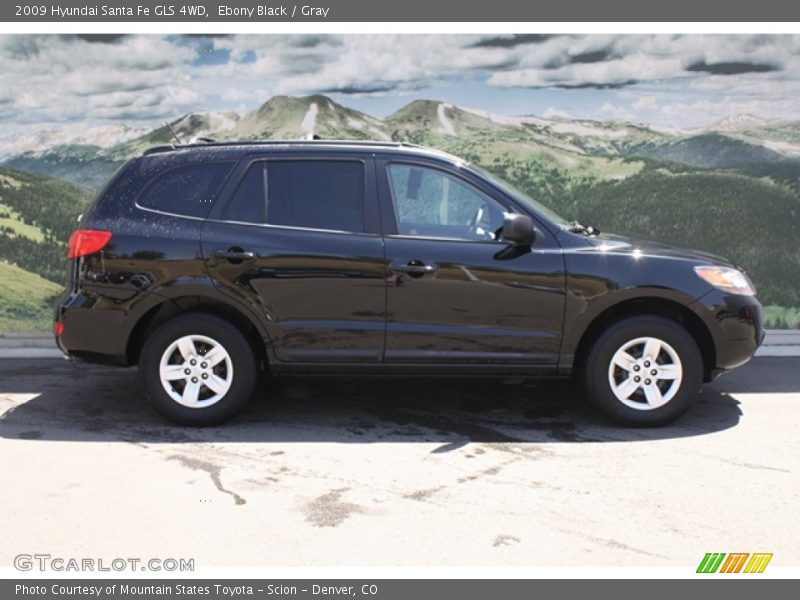 Ebony Black / Gray 2009 Hyundai Santa Fe GLS 4WD