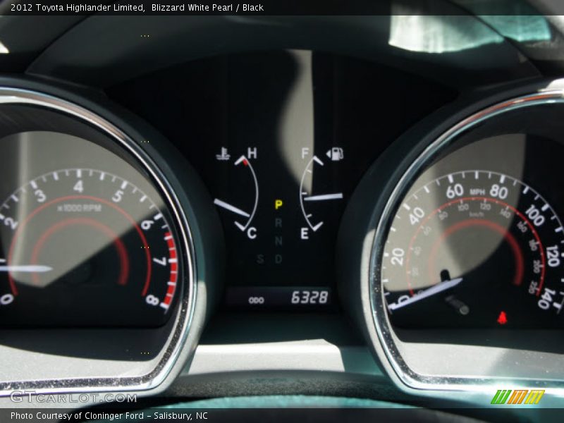Blizzard White Pearl / Black 2012 Toyota Highlander Limited
