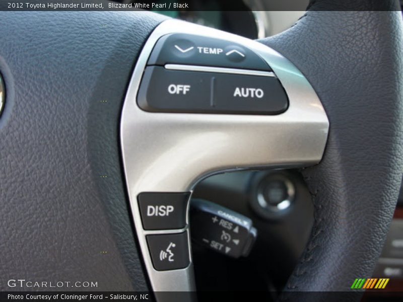 Blizzard White Pearl / Black 2012 Toyota Highlander Limited