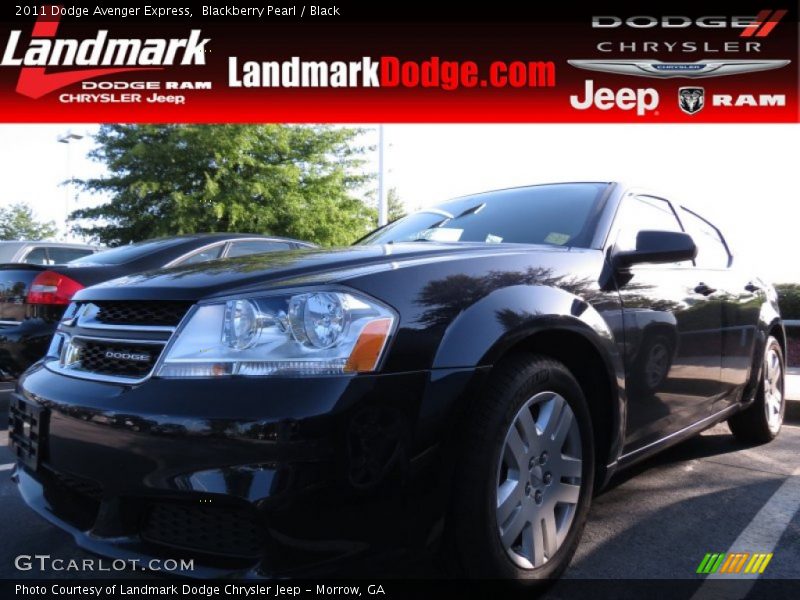 Blackberry Pearl / Black 2011 Dodge Avenger Express