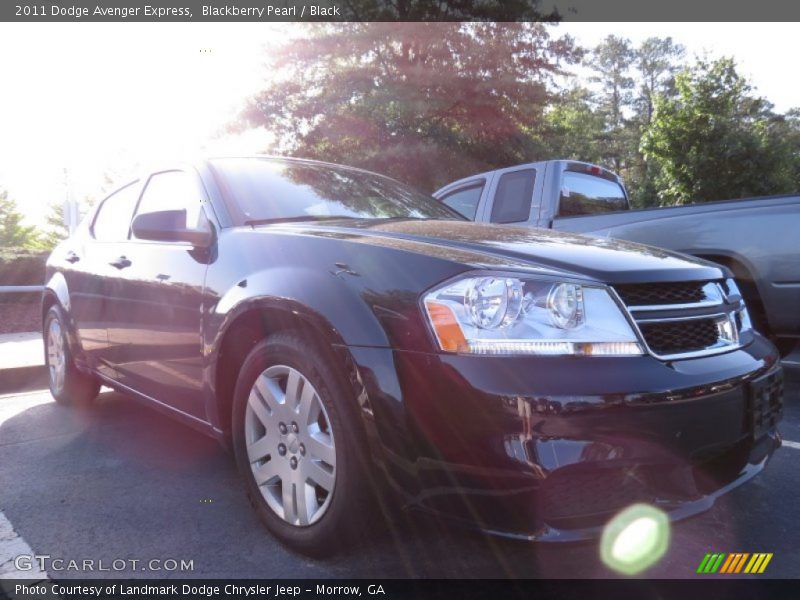 Blackberry Pearl / Black 2011 Dodge Avenger Express