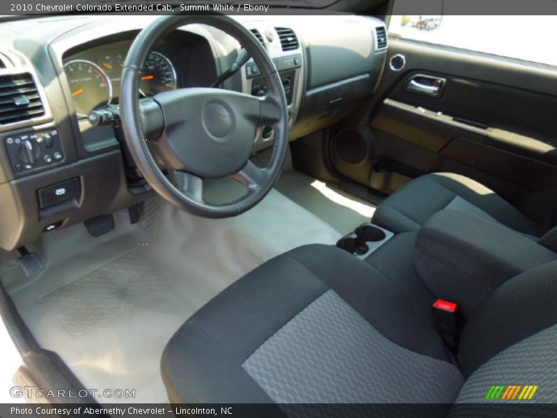 Ebony Interior - 2010 Colorado Extended Cab 