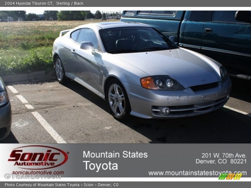 Sterling / Black 2004 Hyundai Tiburon GT
