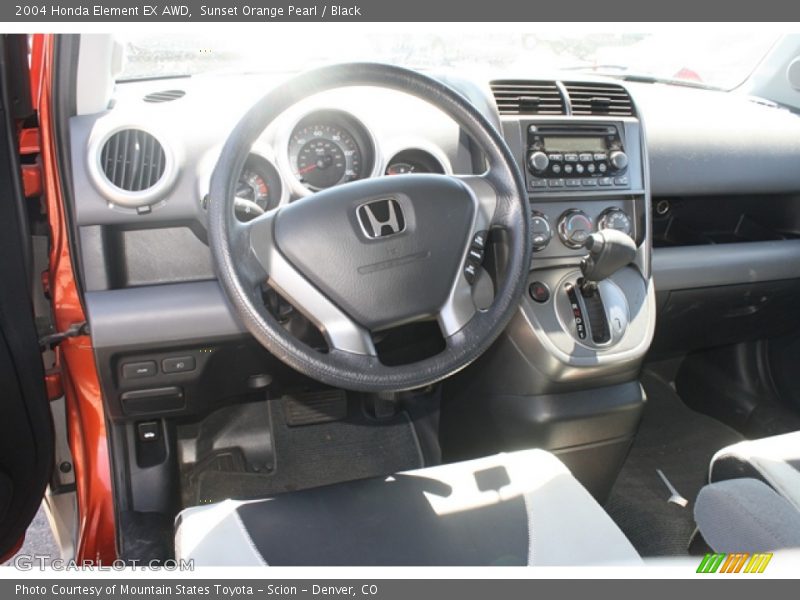 Sunset Orange Pearl / Black 2004 Honda Element EX AWD