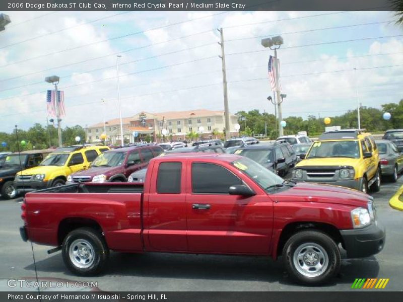 Inferno Red Crystal Pearl / Medium Slate Gray 2006 Dodge Dakota ST Club Cab