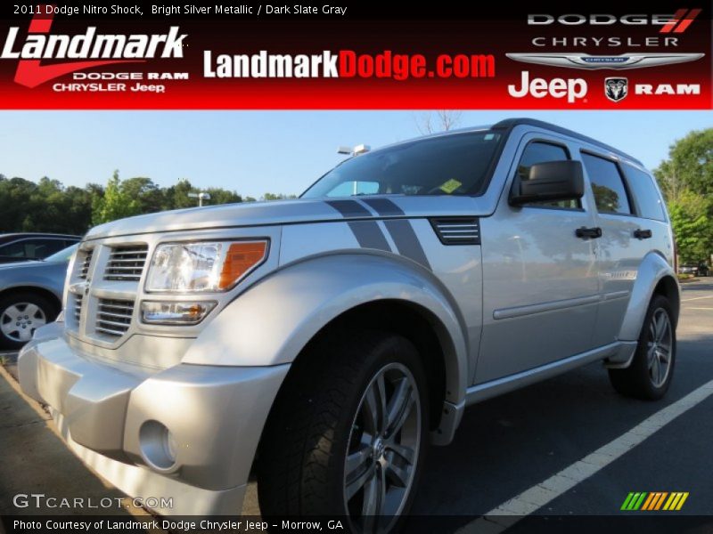Bright Silver Metallic / Dark Slate Gray 2011 Dodge Nitro Shock