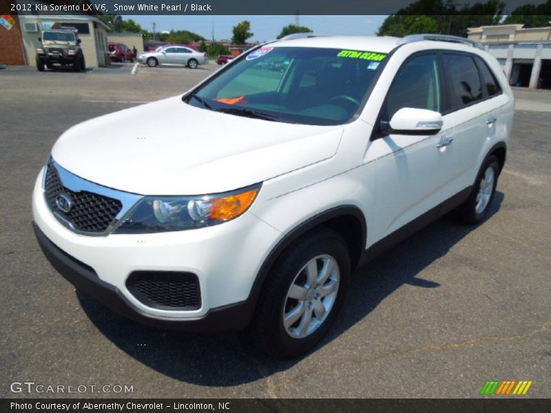 Snow White Pearl / Black 2012 Kia Sorento LX V6