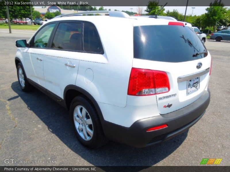 Snow White Pearl / Black 2012 Kia Sorento LX V6