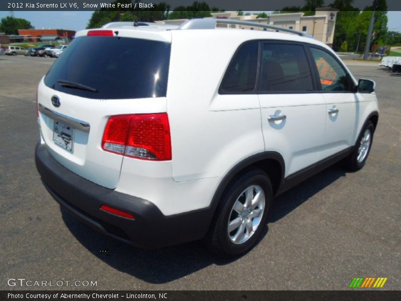 Snow White Pearl / Black 2012 Kia Sorento LX V6