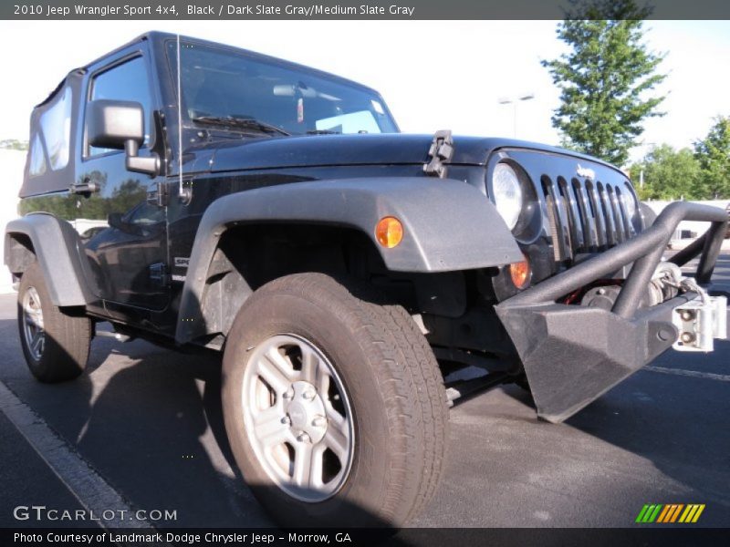 Black / Dark Slate Gray/Medium Slate Gray 2010 Jeep Wrangler Sport 4x4